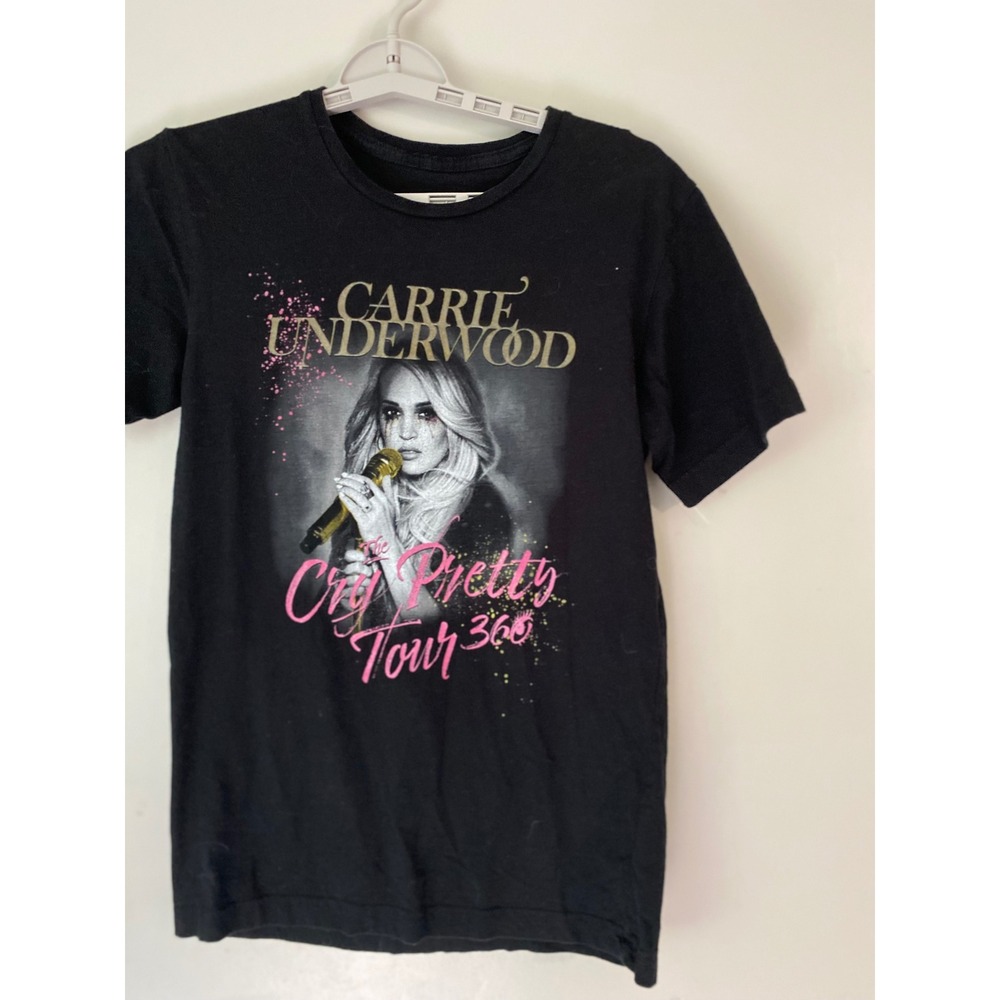 Carrie Underwood Tour Shirt Women S Black Cry Pretty 360 Concert Graphic Tee